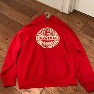 Red Seattle Hoodie